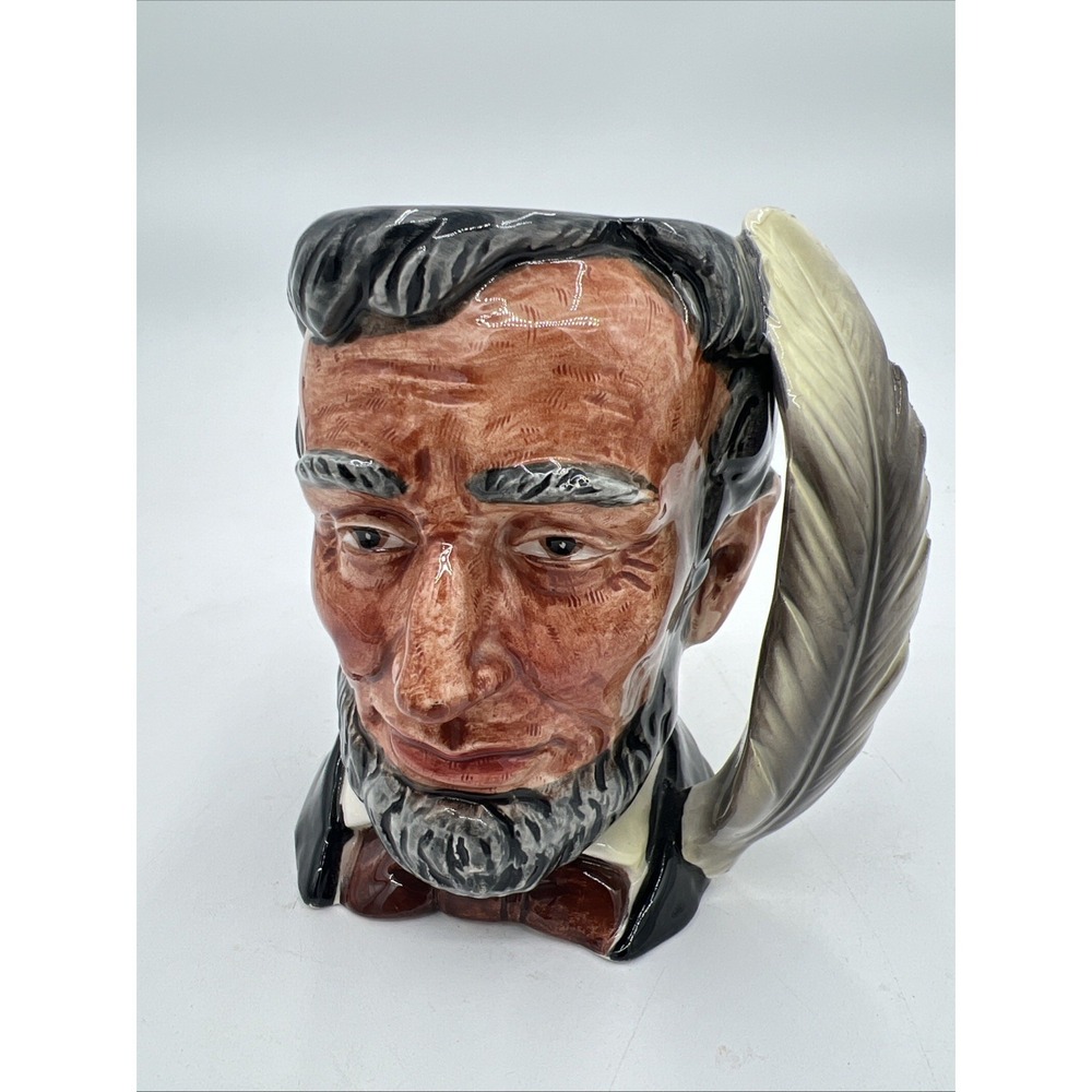 Shafford Japan Abraham Lincoln Mug with Feather Handle Novelty Coffee Tea Cup
